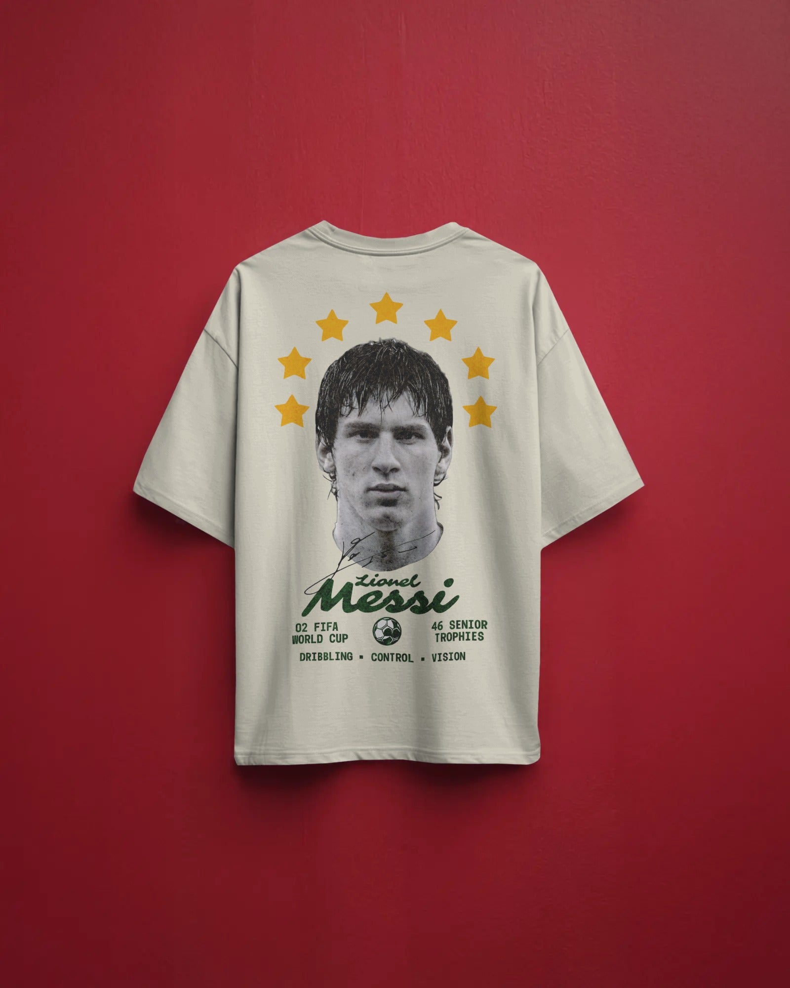 Lionel Messi Oversized T-shirt Off-White