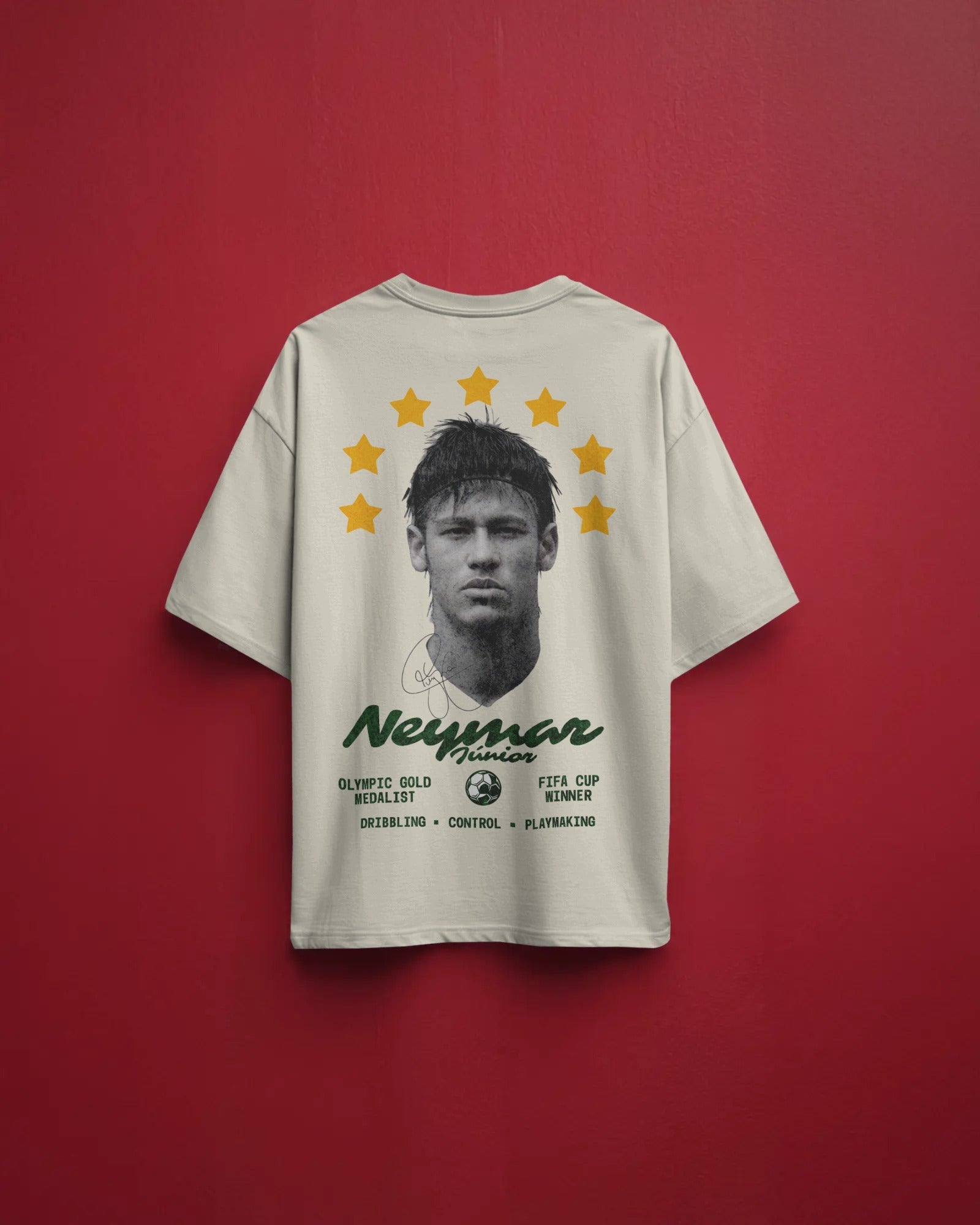 Neymar Jr Oversized T-shirt Off-White