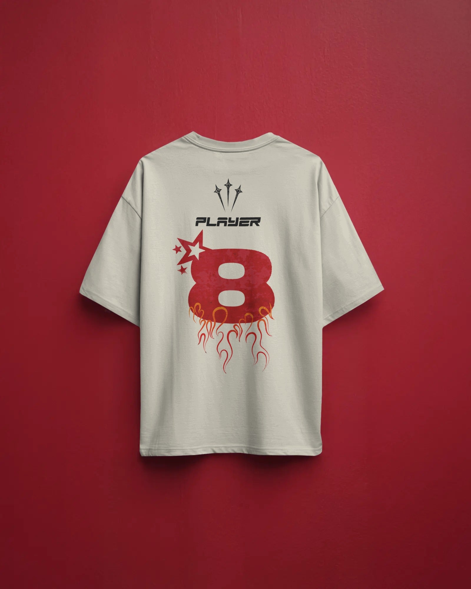 Player 8 Oversized T-shirt Off-White