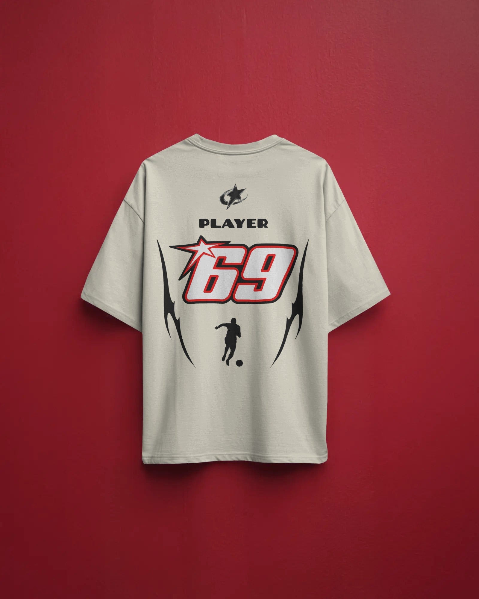 Player 69 Oversized T-shirt Off-White