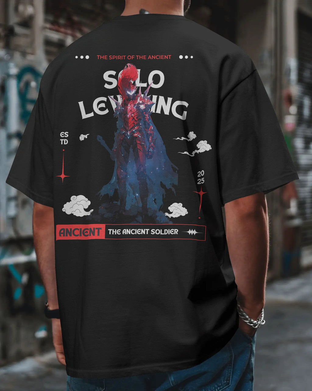 Solo Leveling Igris Premium Oversized Tshirt Black