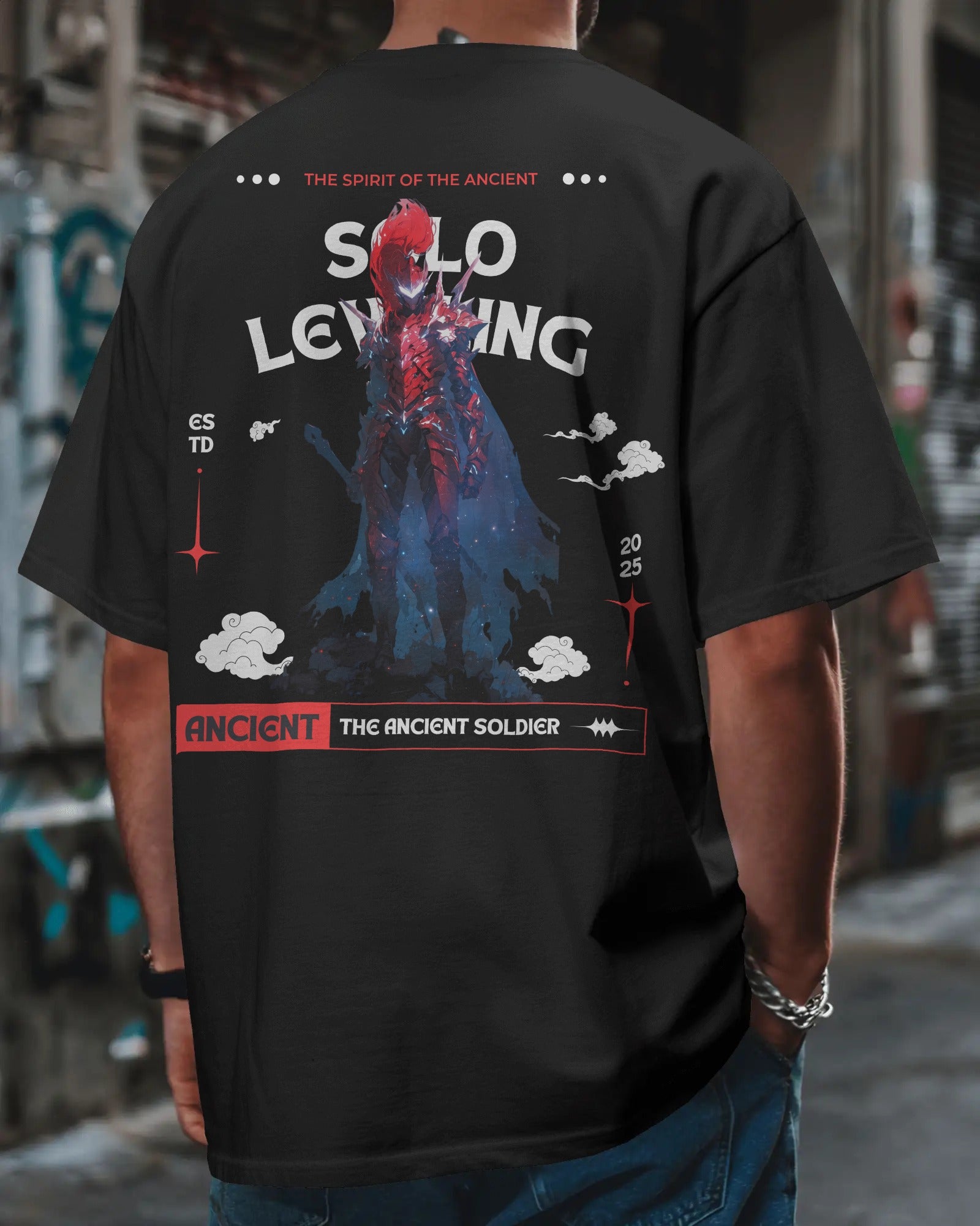 Solo Leveling Igris Premium Oversized Tshirt Black