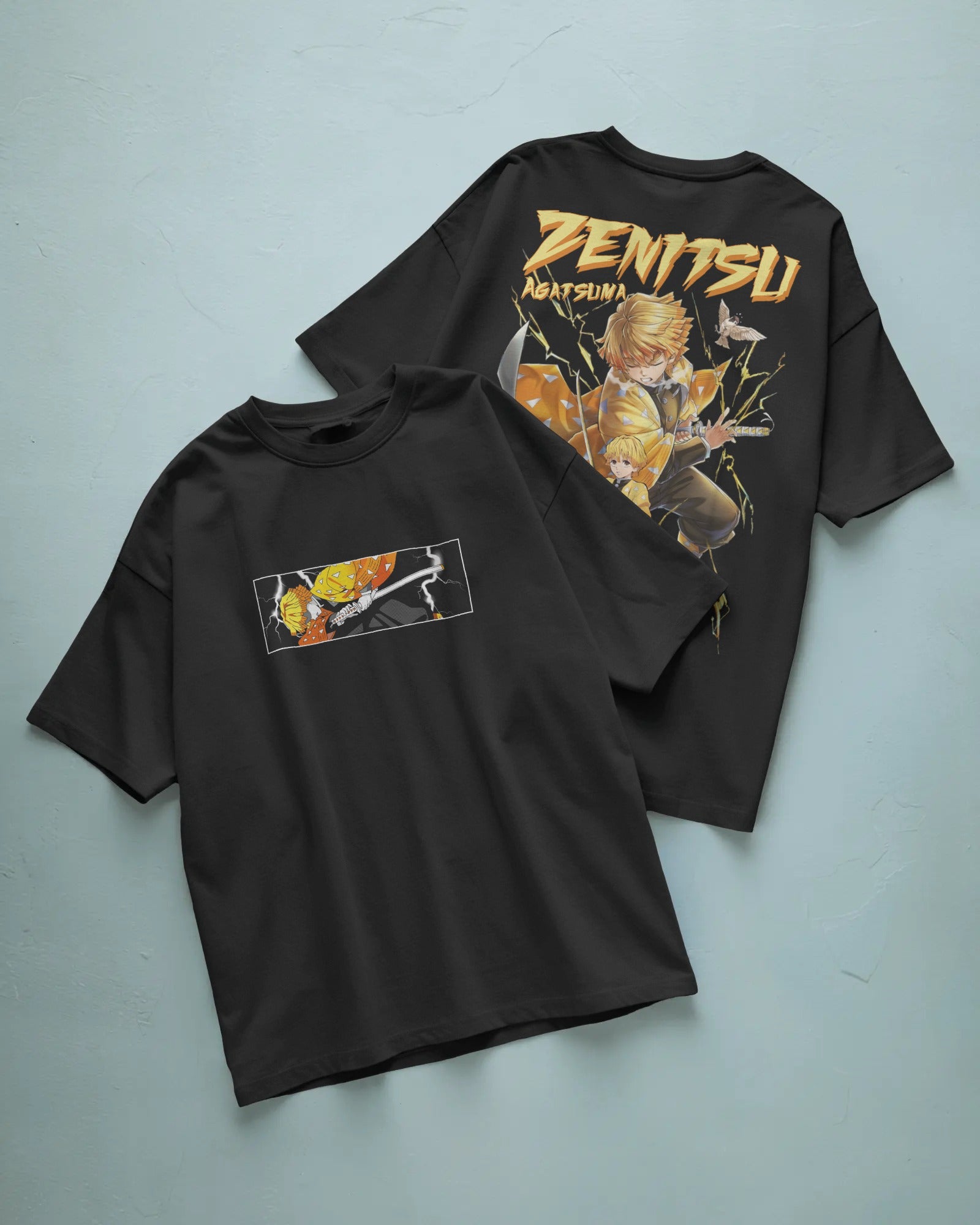 Demon Slayer Zenitsu Premium Oversized Tshirt