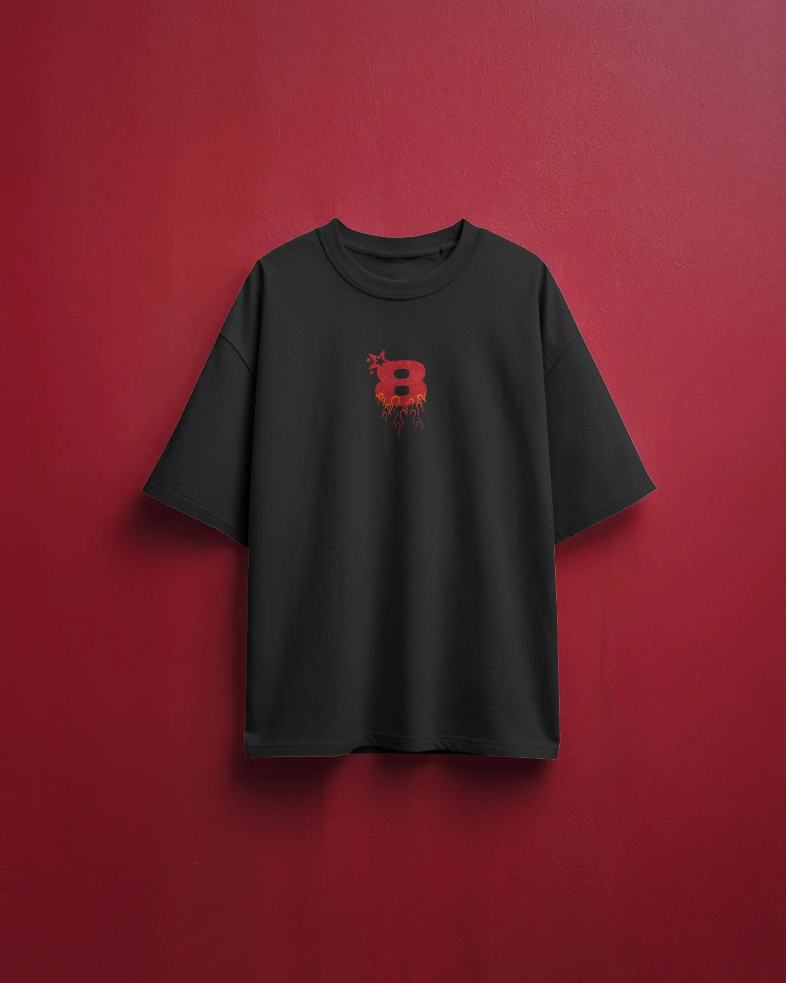 Player 8 Oversized T-shirt Black