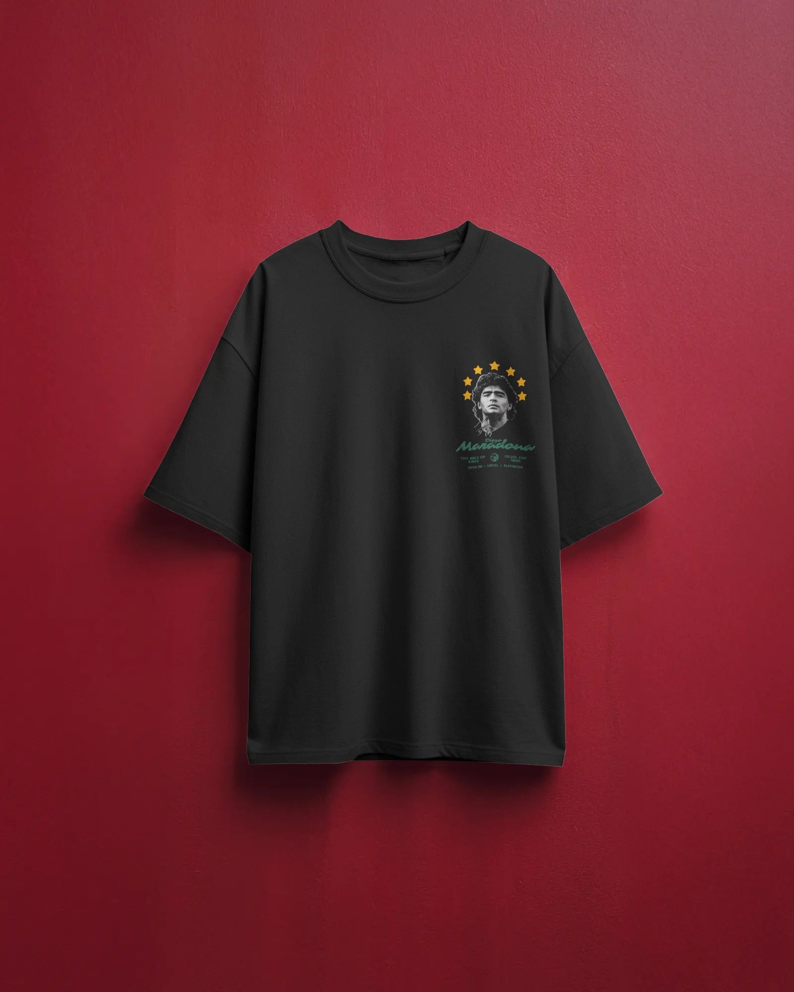 Diego Maradona Oversized T-shirt Black