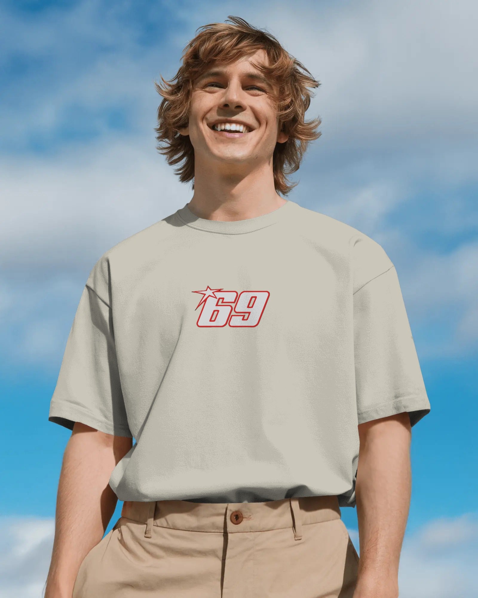 Player 69 Oversized T-shirt Off-White