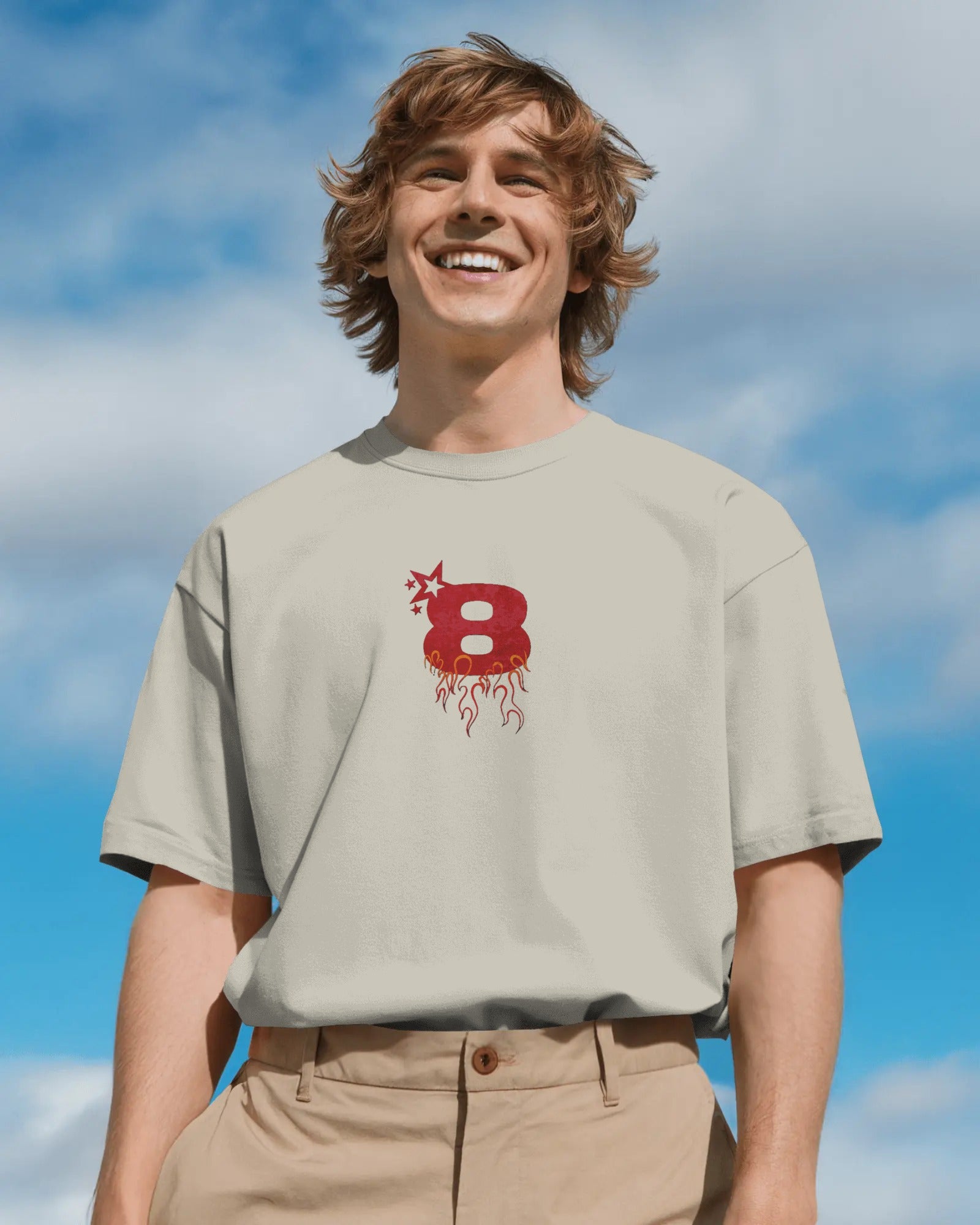 Player 8 Oversized T-shirt Off-White