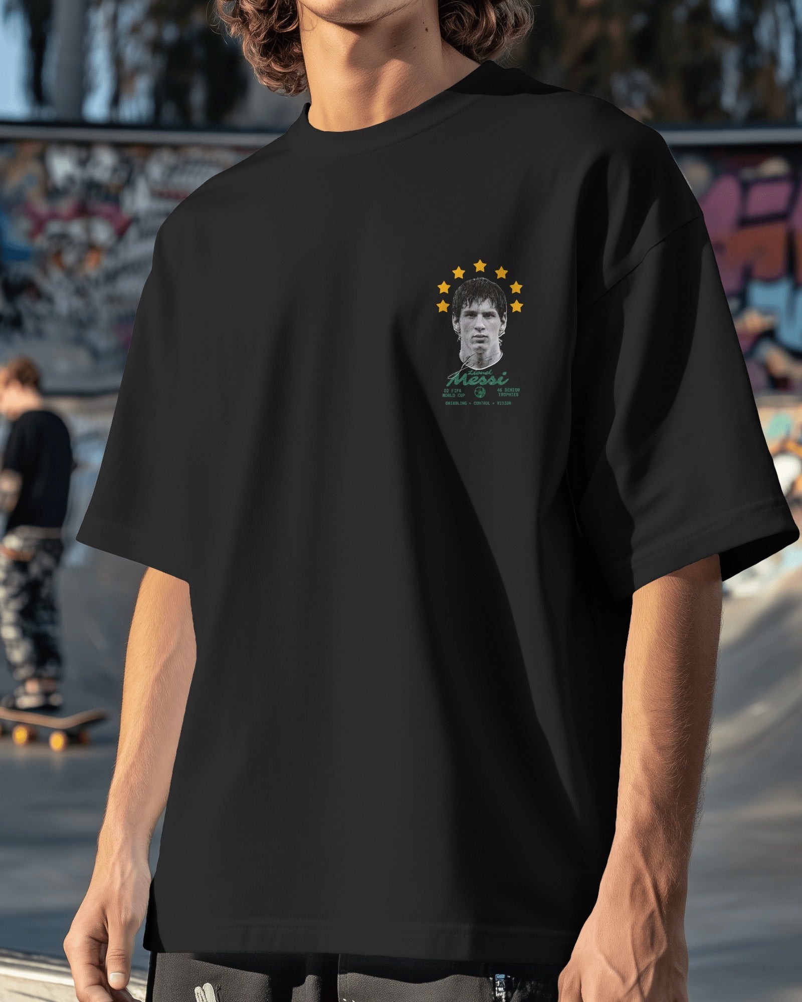 Lionel Messi Oversized T-shirt Black