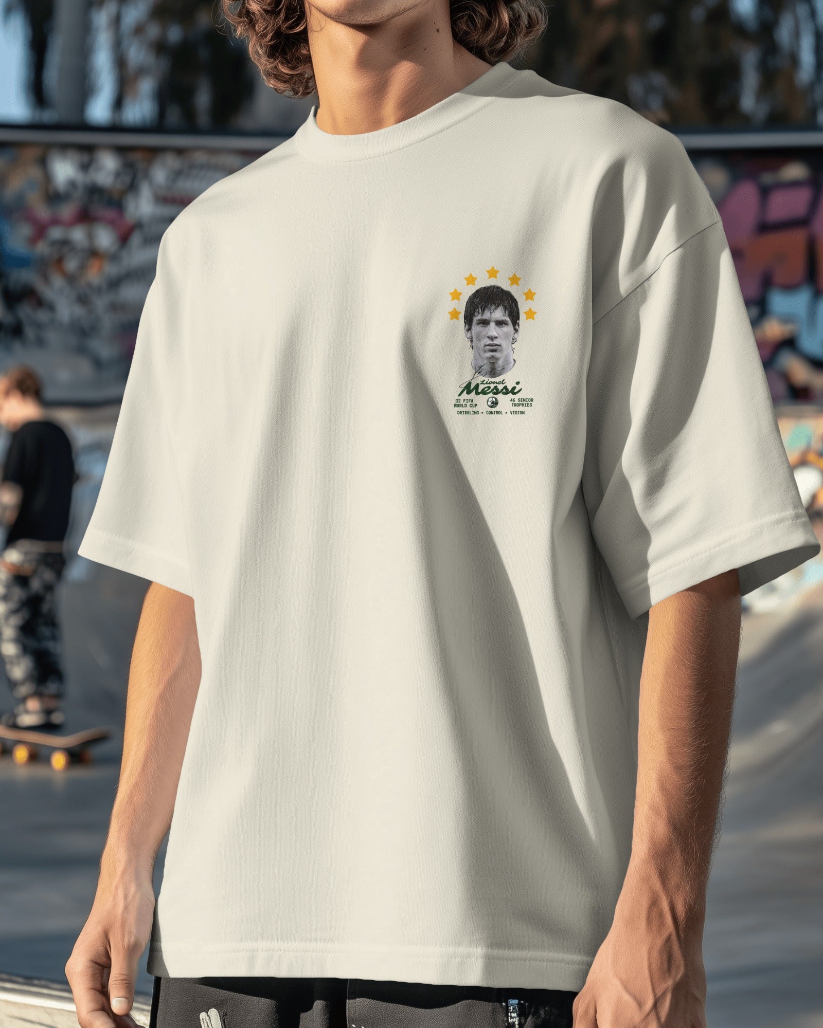 Lionel Messi Oversized T-shirt Off-White