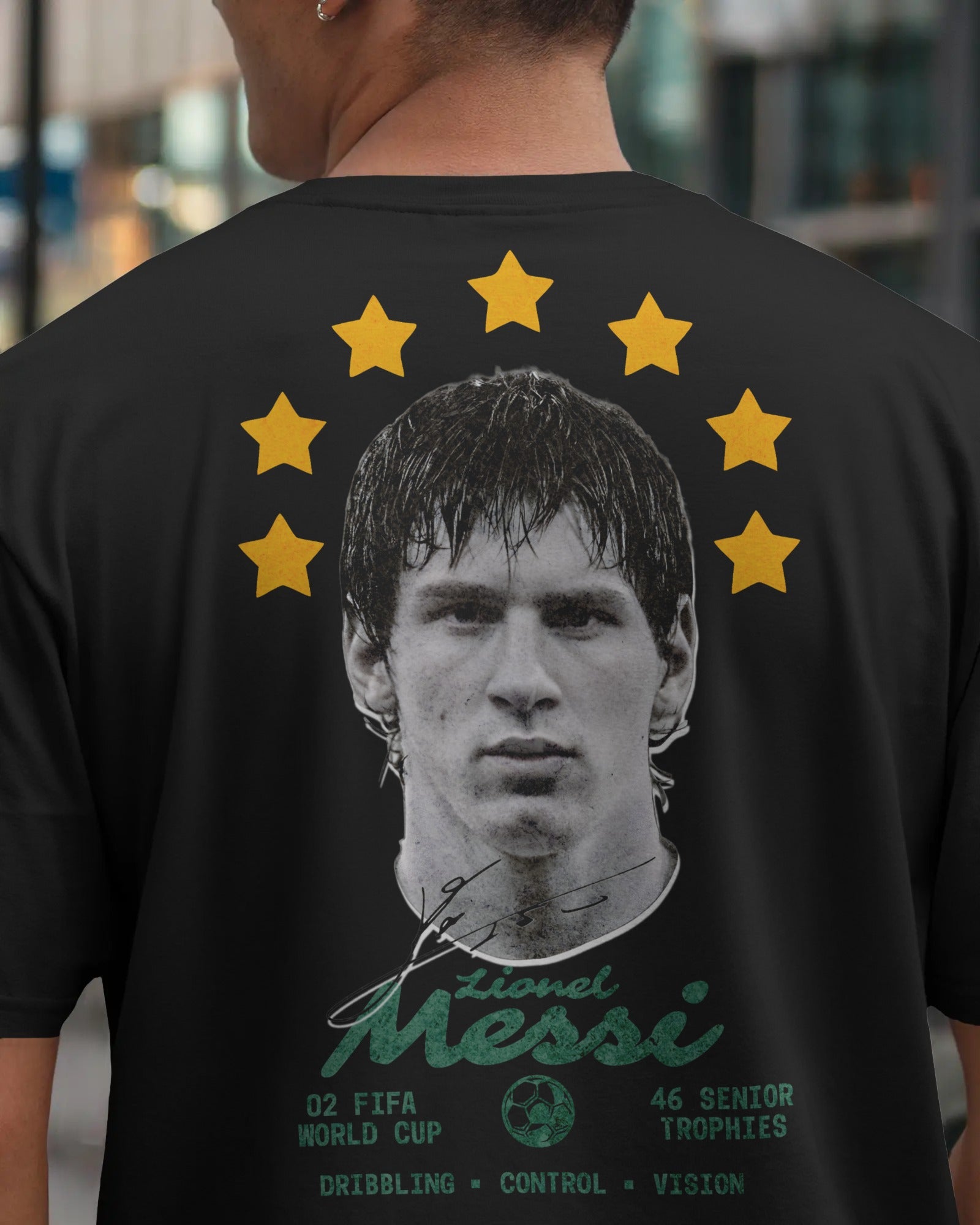 Lionel Messi Oversized T-shirt Black