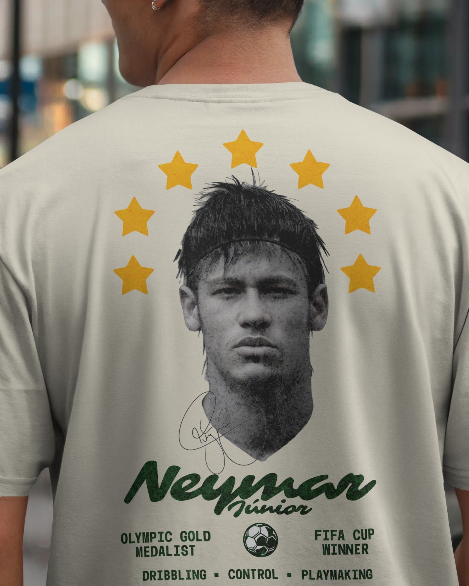 Neymar Jr Oversized T-shirt Off-White