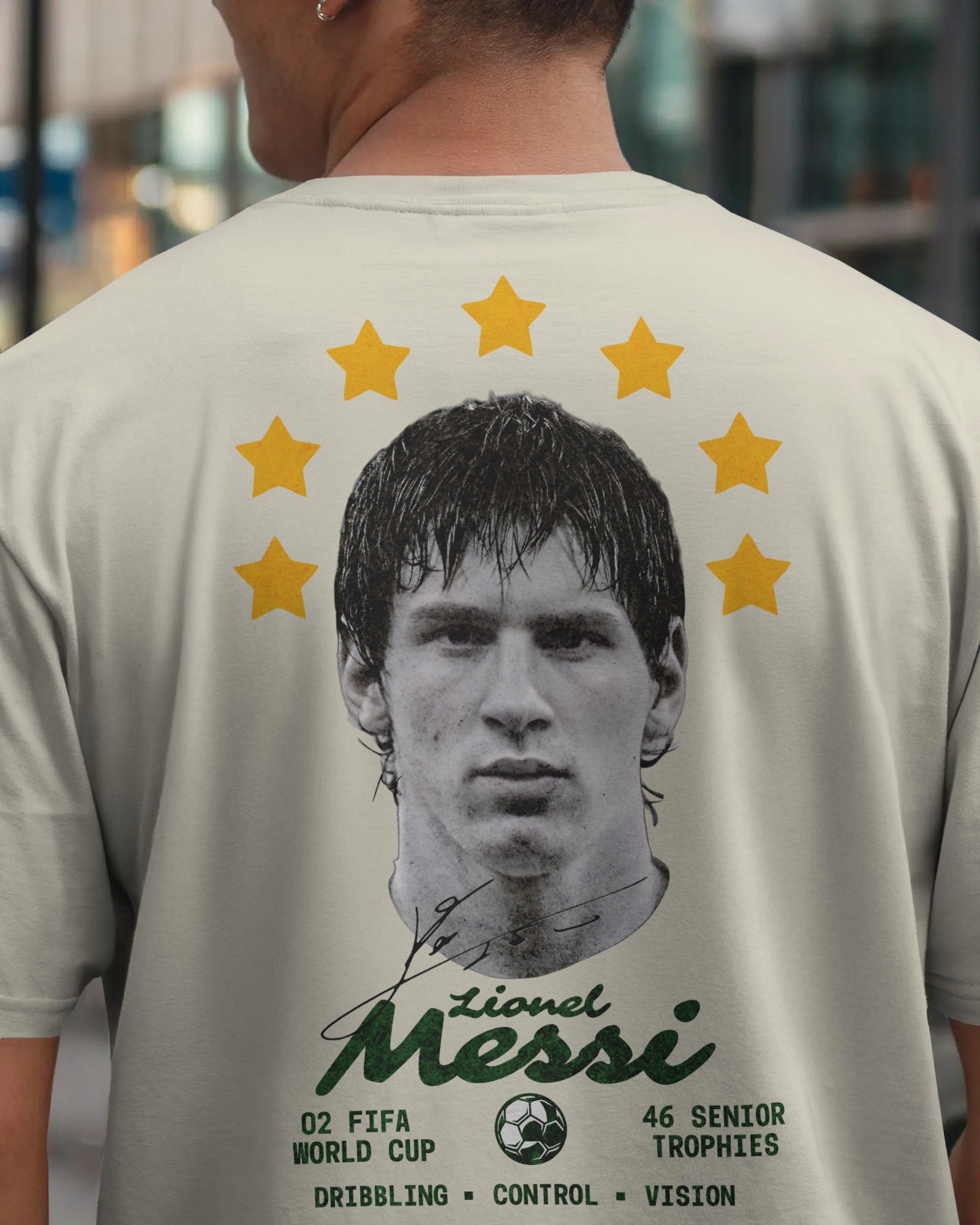 Lionel Messi Oversized T-shirt Off-White